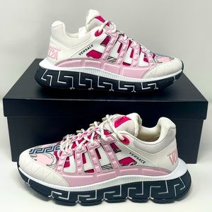 SOLD Versace Trigreca Womens Sneaker - Pink & White. NWT / NIB
